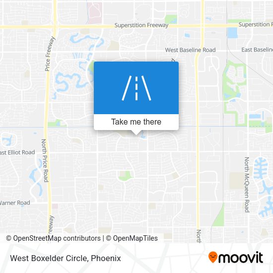 West Boxelder Circle map