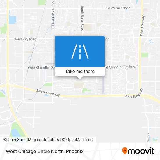 West Chicago Circle North map