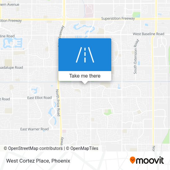 Mapa de West Cortez Place