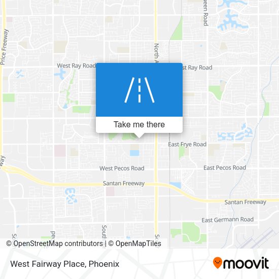 Mapa de West Fairway Place