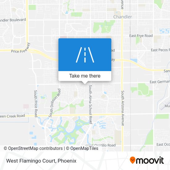 West Flamingo Court map