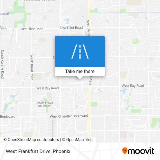 West Frankfurt Drive map