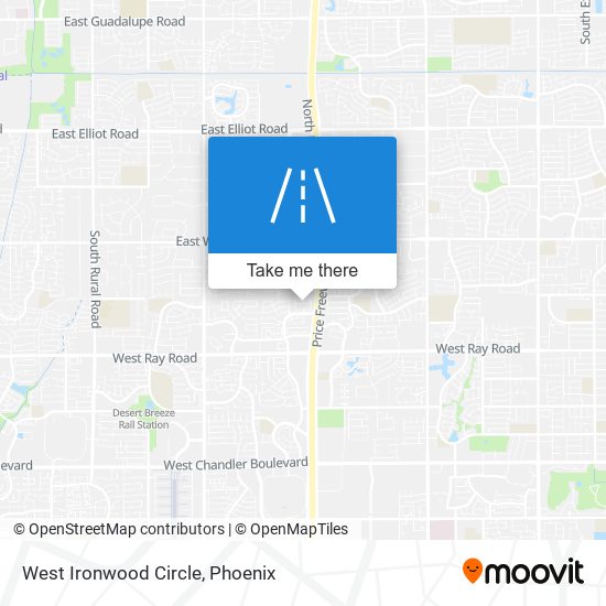 West Ironwood Circle map