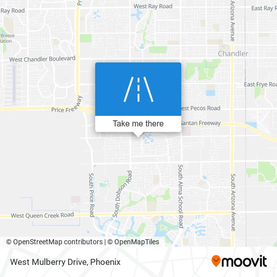 Mapa de West Mulberry Drive