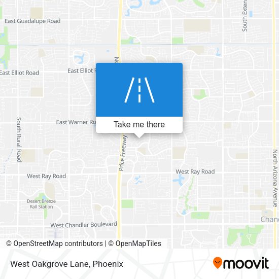Mapa de West Oakgrove Lane
