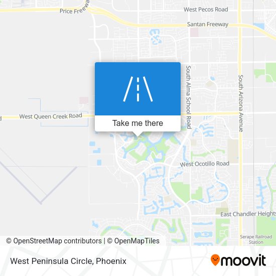 West Peninsula Circle map