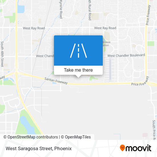 West Saragosa Street map
