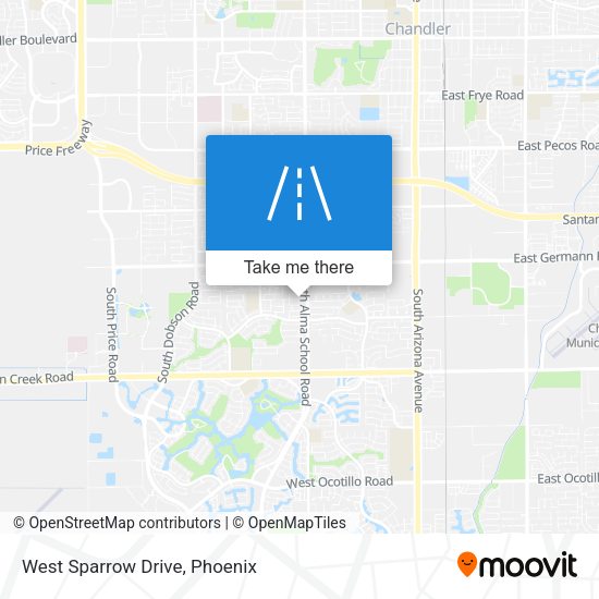 Mapa de West Sparrow Drive