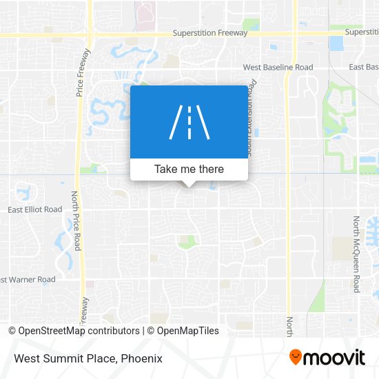 Mapa de West Summit Place