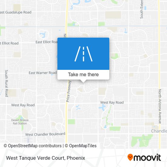 Mapa de West Tanque Verde Court