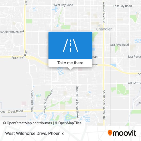 West Wildhorse Drive map