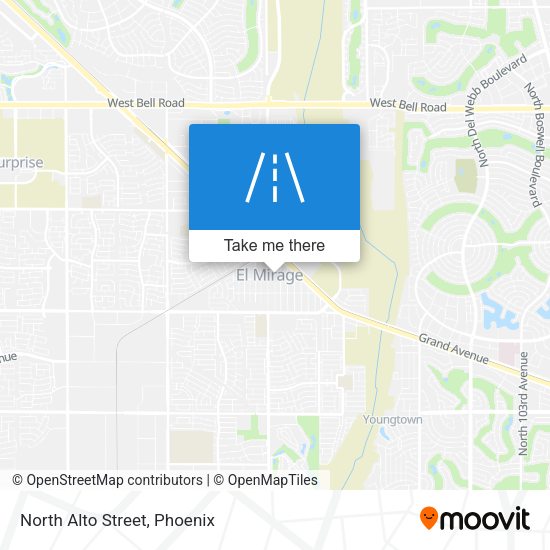 Mapa de North Alto Street