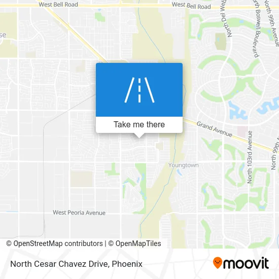North Cesar Chavez Drive map
