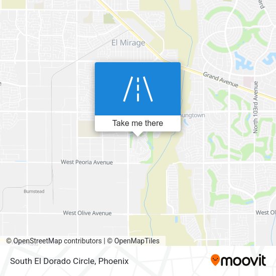 South El Dorado Circle map