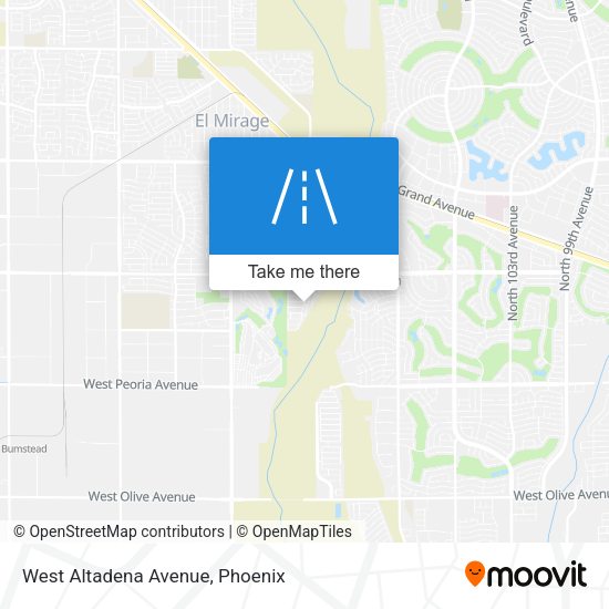 Mapa de West Altadena Avenue