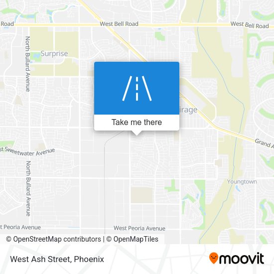Mapa de West Ash Street