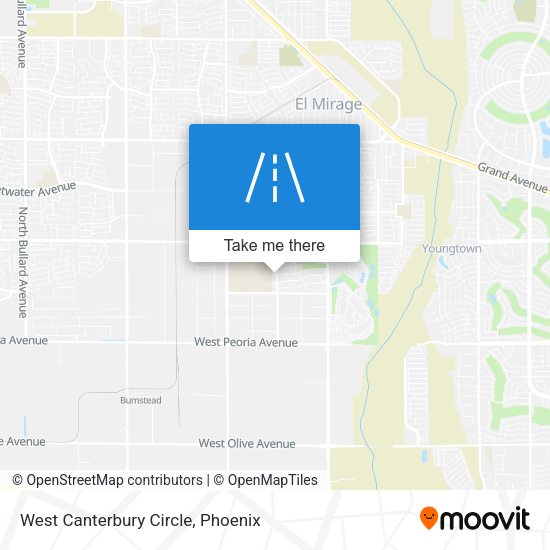 West Canterbury Circle map
