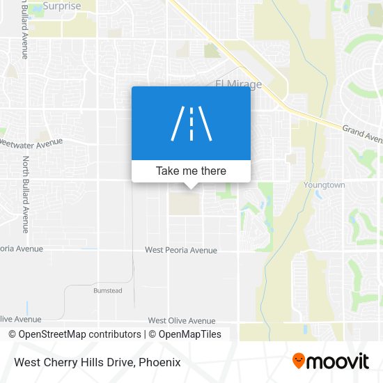 Mapa de West Cherry Hills Drive