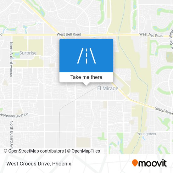 Mapa de West Crocus Drive