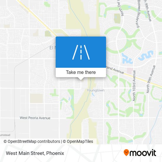 West Main Street map