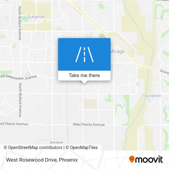 Mapa de West Rosewood Drive