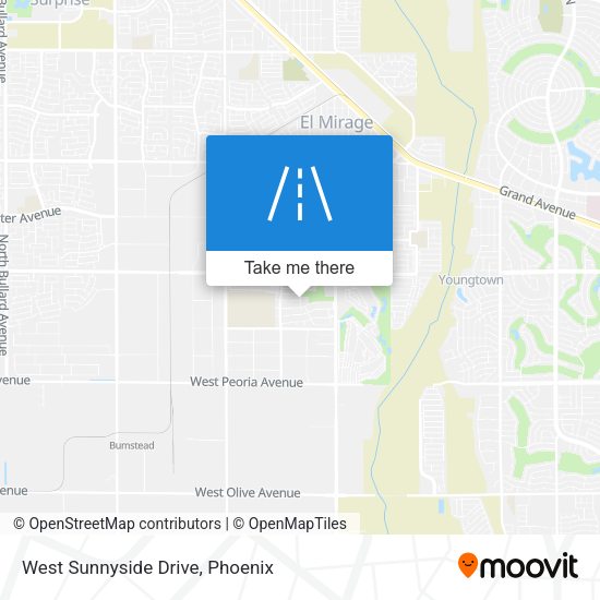 West Sunnyside Drive map