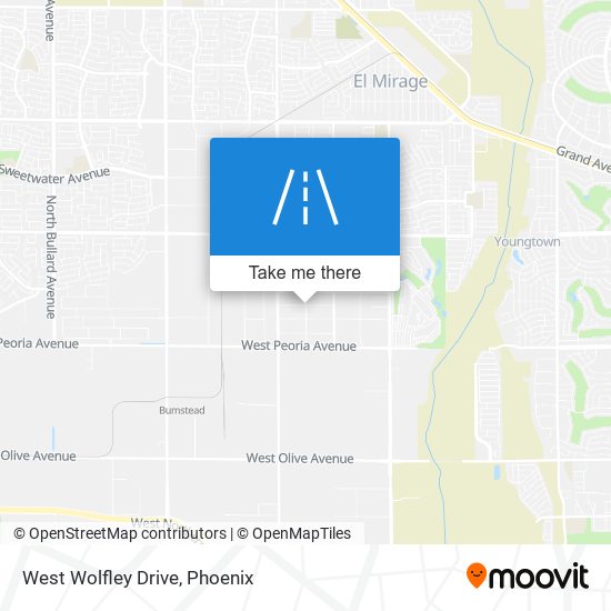 West Wolfley Drive map