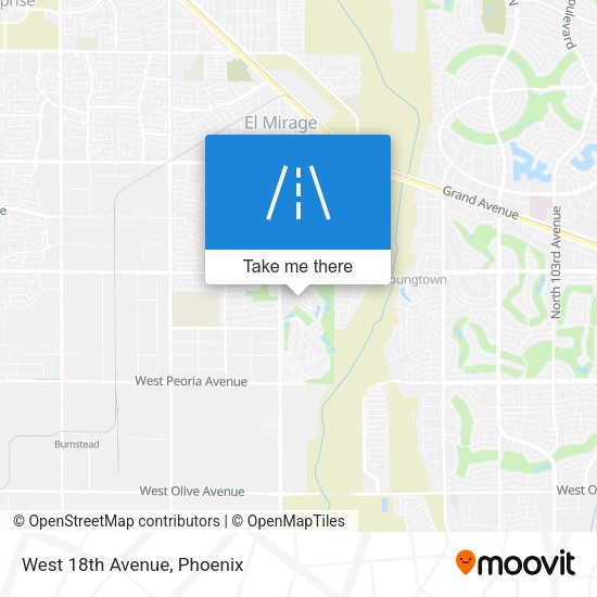 Mapa de West 18th Avenue