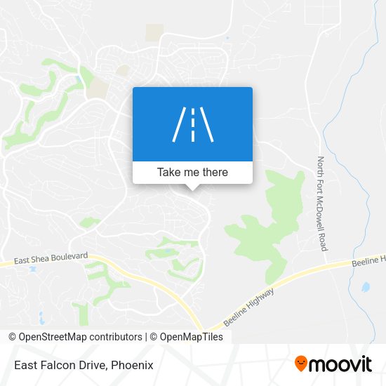 Mapa de East Falcon Drive