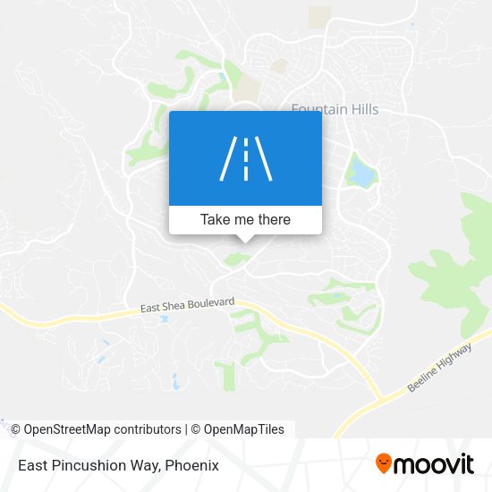 Mapa de East Pincushion Way