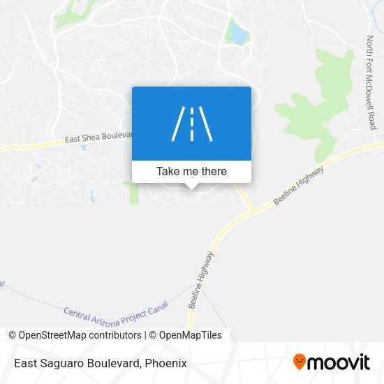 East Saguaro Boulevard map