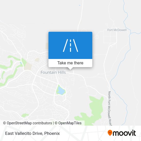 East Vallecito Drive map