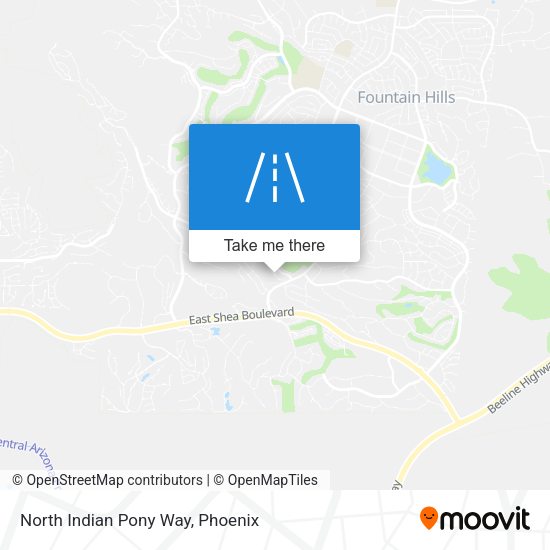 North Indian Pony Way map