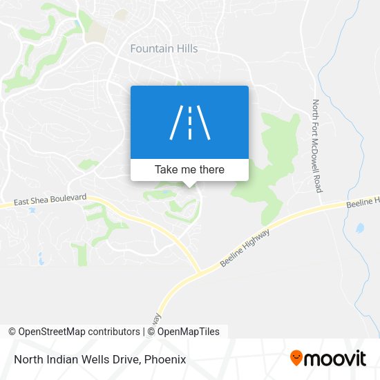 North Indian Wells Drive map