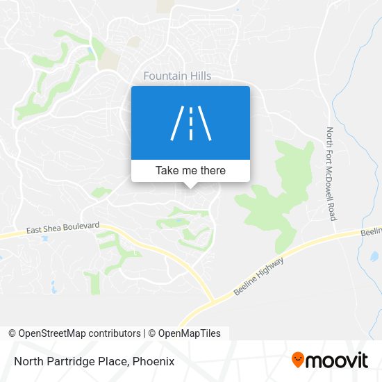 North Partridge Place map