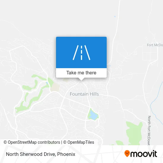 North Sherwood Drive map