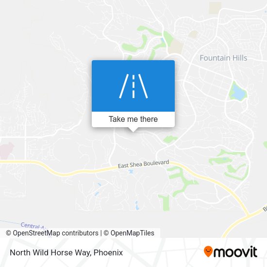 North Wild Horse Way map