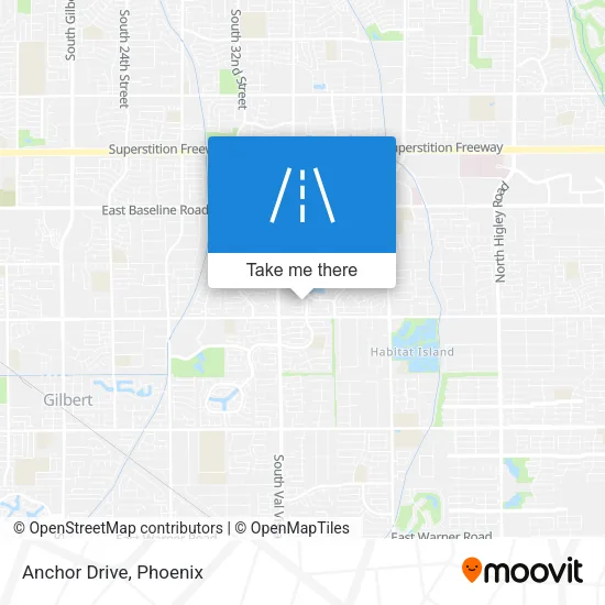 Anchor Drive map
