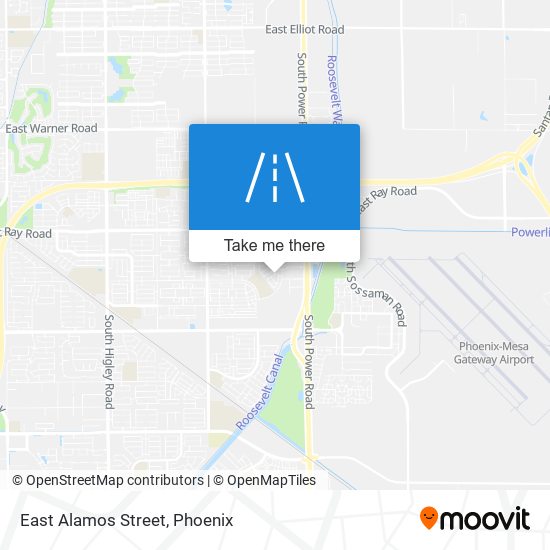 East Alamos Street map