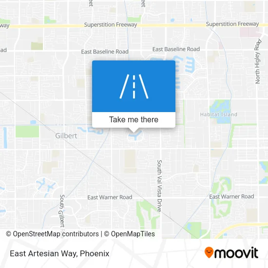 East Artesian Way map