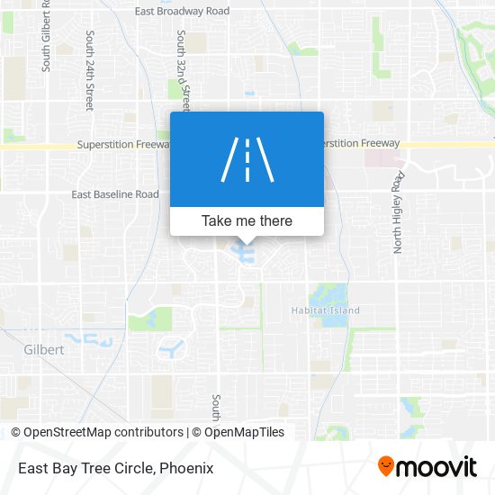 East Bay Tree Circle map