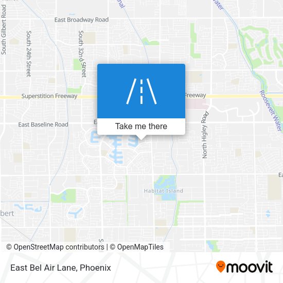 Mapa de East Bel Air Lane