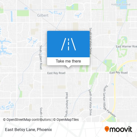 East Betsy Lane map