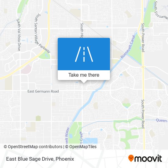 East Blue Sage Drive map