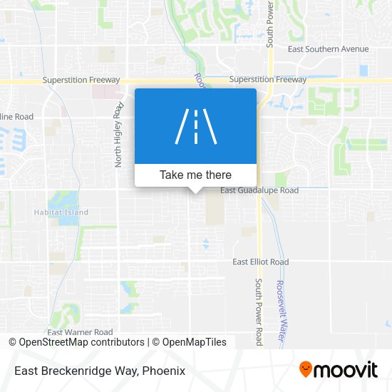 East Breckenridge Way map