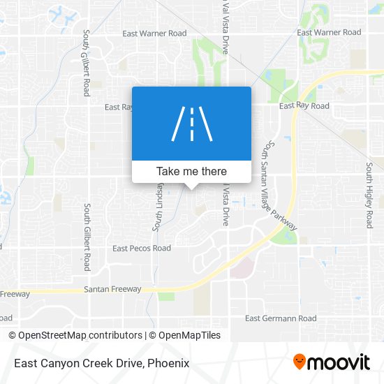 Mapa de East Canyon Creek Drive