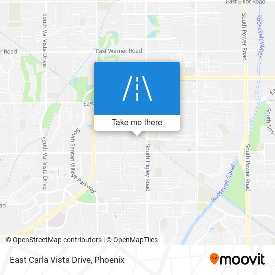 East Carla Vista Drive map