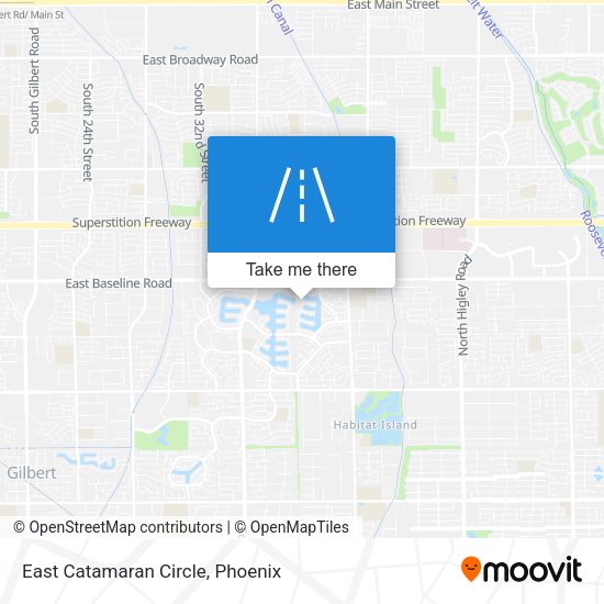 East Catamaran Circle map