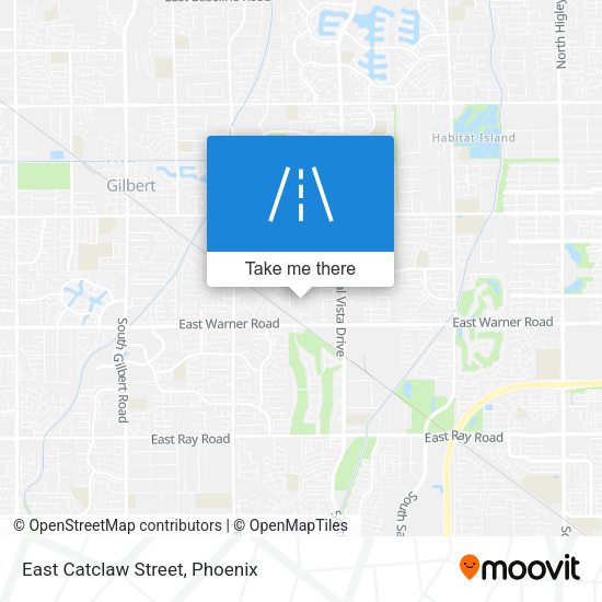 East Catclaw Street map