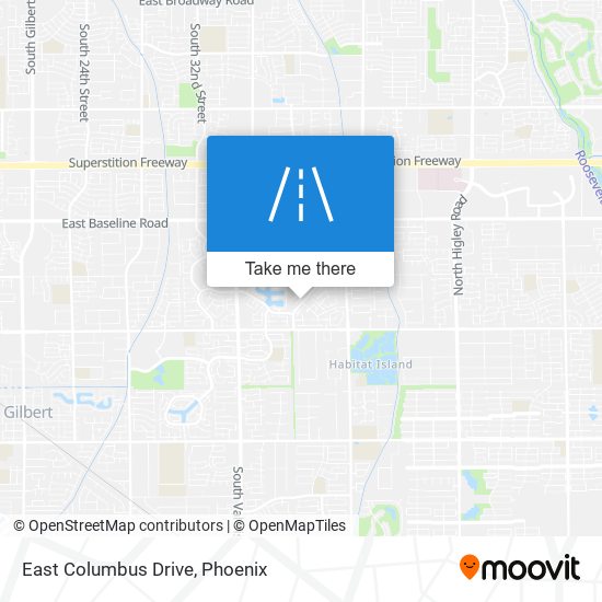 East Columbus Drive map